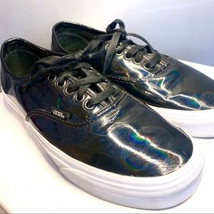 Black Patent Leather - Vans Authentic